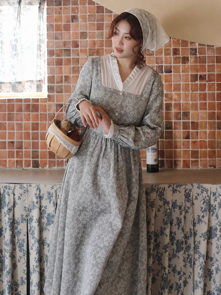 Retro Charm Cotton Lace Dress