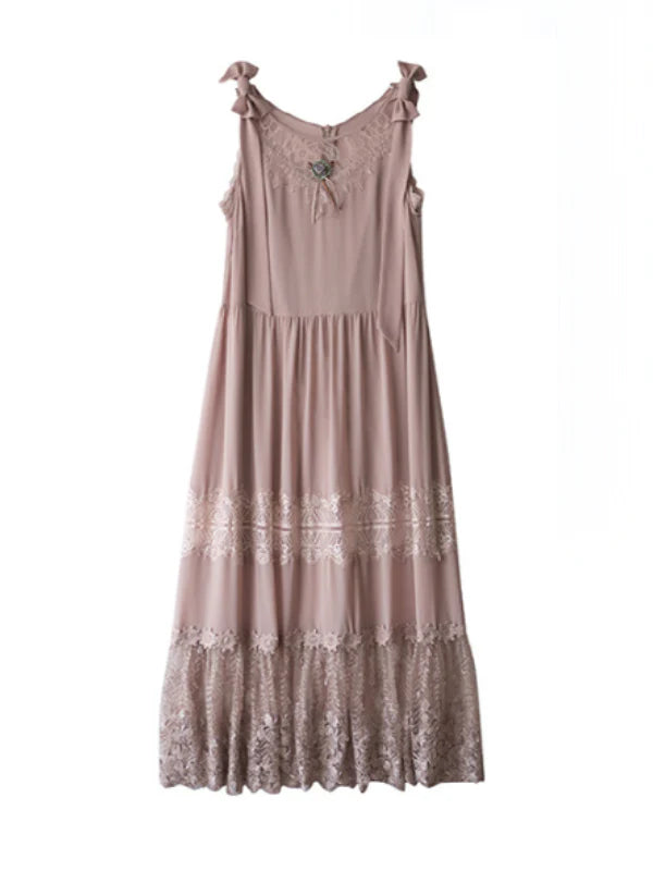 Serene Blossom Vintage Dress