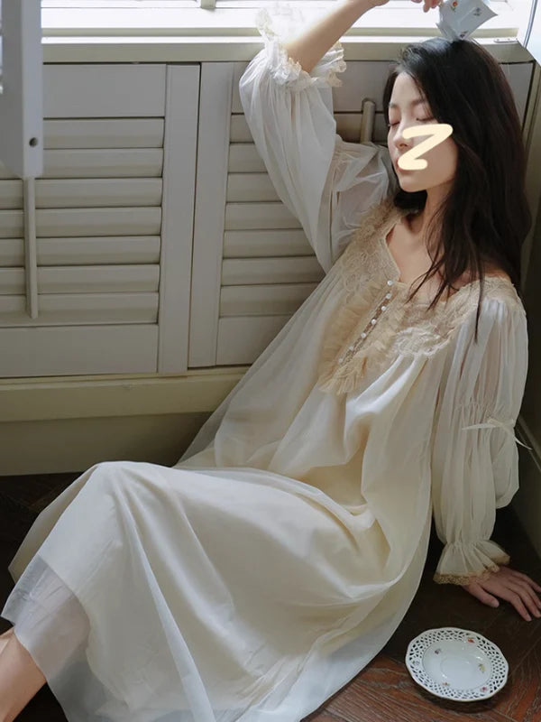 Vintage Lace Princess Nightgown