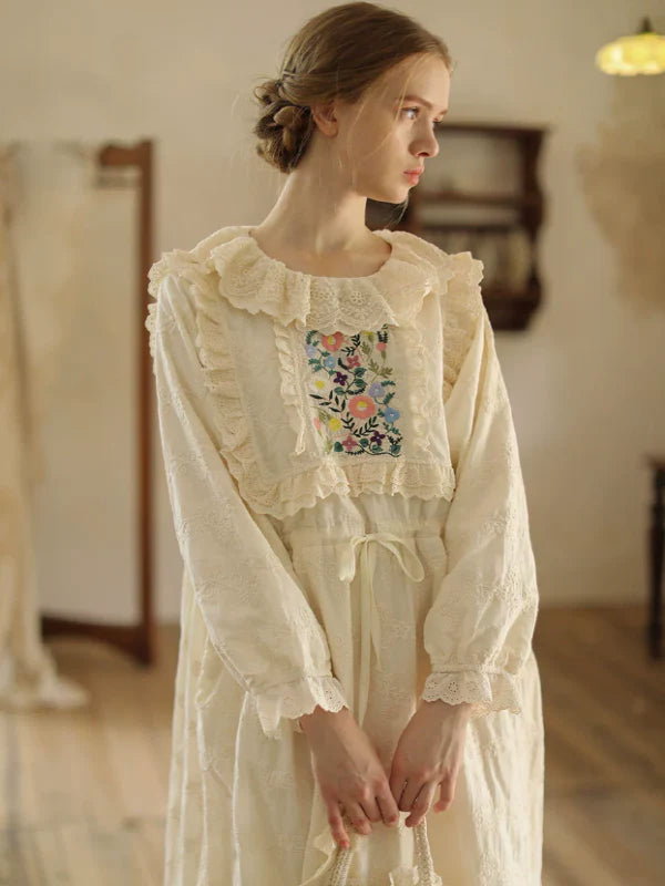 Sunlit Floral Lace Dress