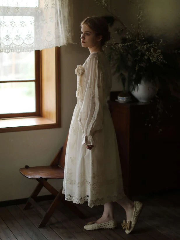 Lace Garden Cotton Petticoat Skirt