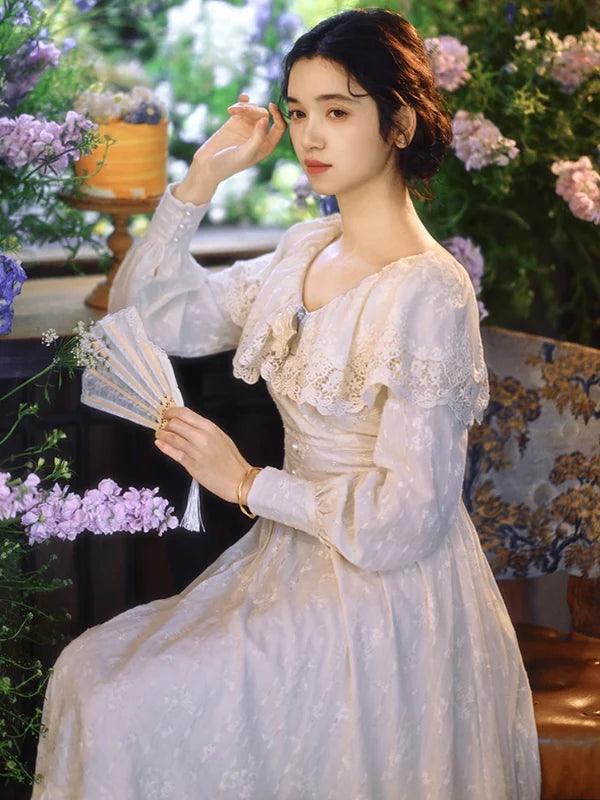 Ivory Garden Elegance Dress