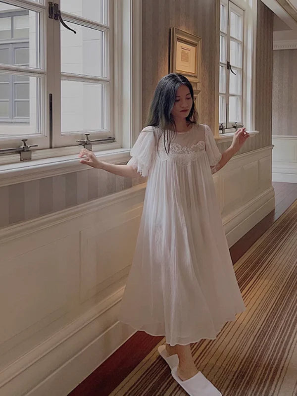 Pure White Fairy Summer Nightgown