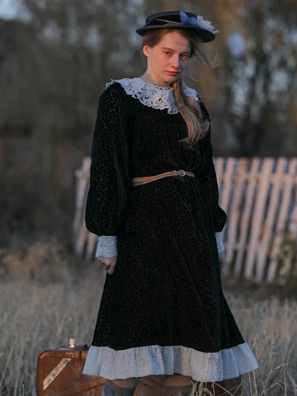 Velvet Twilight Elegance Dress