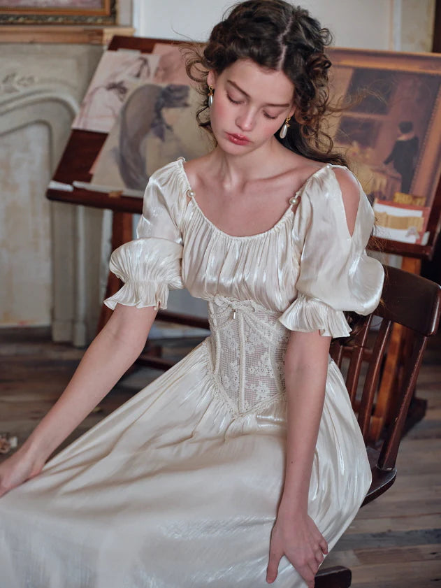 Ivory Muse Corset Dress