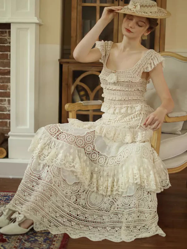 Victorian Grace Lace Long Skirt