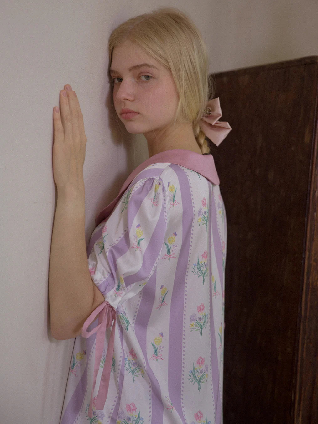Whimsical Blossom Silk Pajama