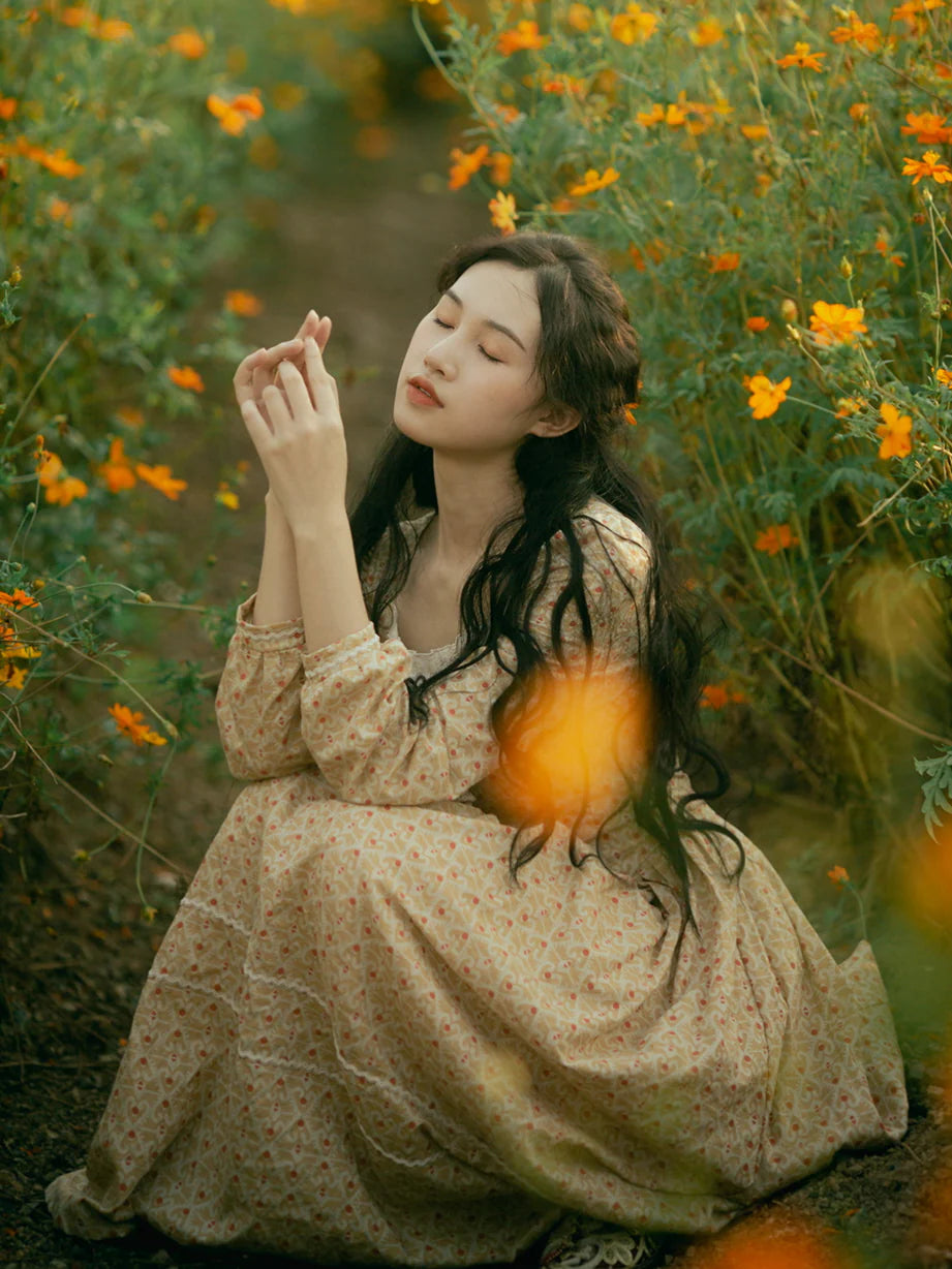 Lillian's Yellow Frill Dress