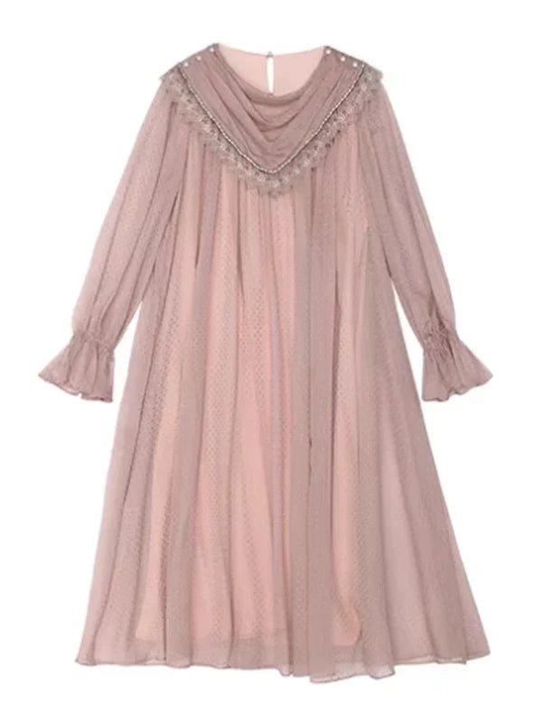 Whispering Pink Vintage Charm Dress