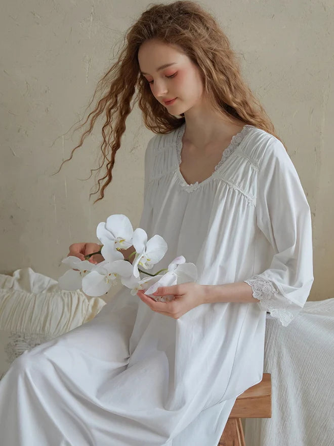 Serenade Lace-Trimmed Nightgown