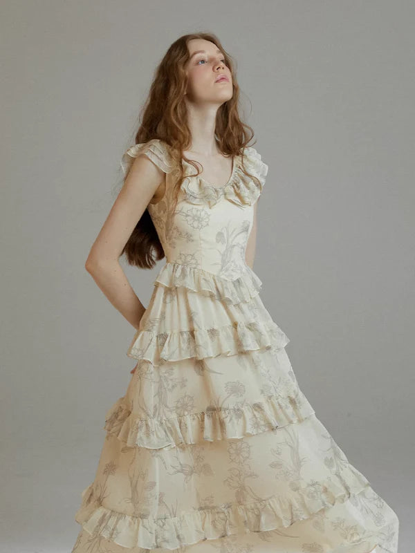 Sunlit Floral Whimsy Dress