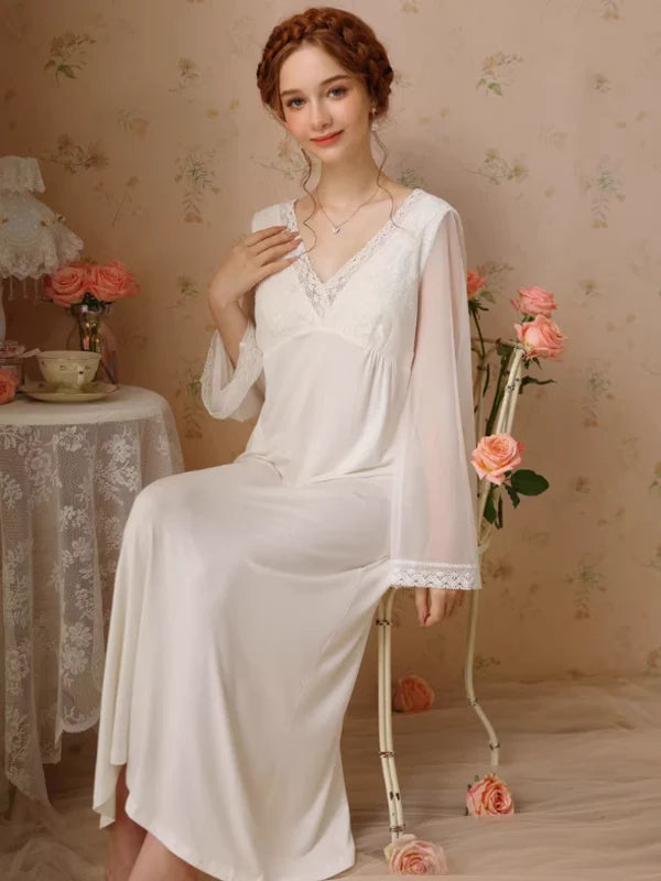 Whispering Rose Lace Nightgown
