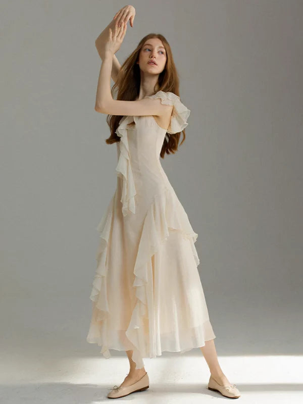 Ethereal Fairy Wings Chiffon Dress