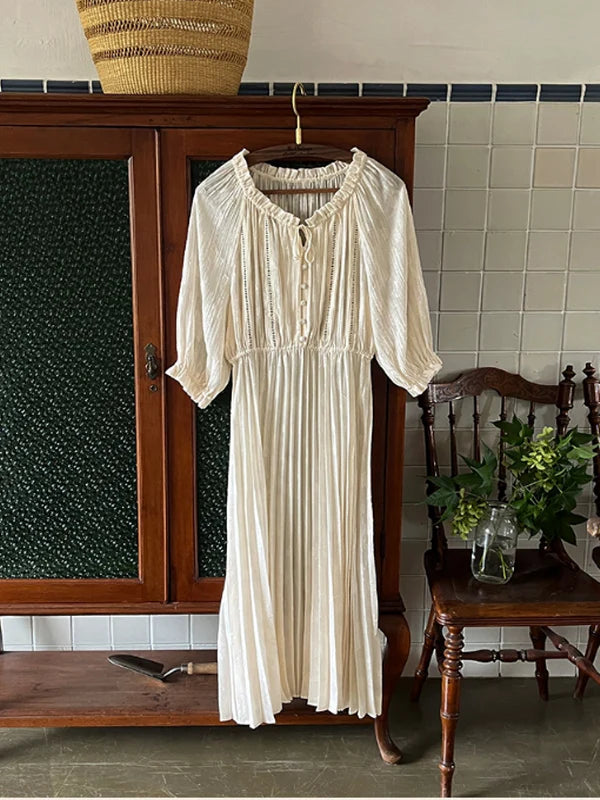 The Creamy Elegance Dress