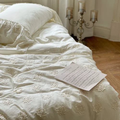 Ivory Blossom Cottagecore Bedding Set