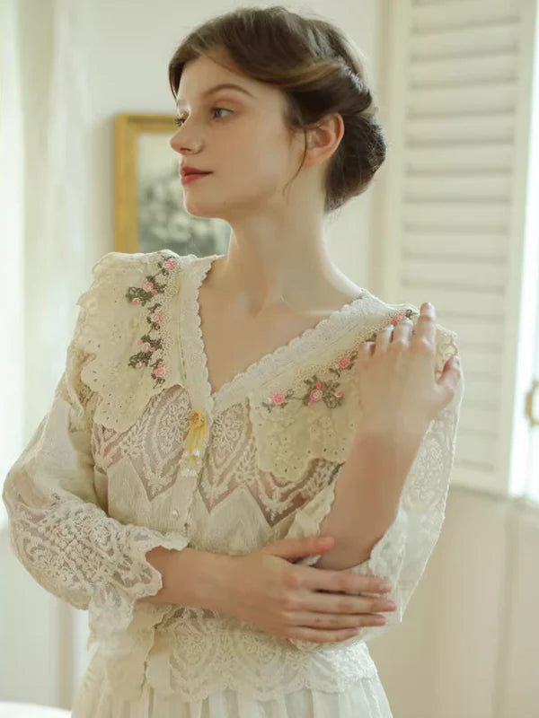 Forest Muse Embroidered Blouse