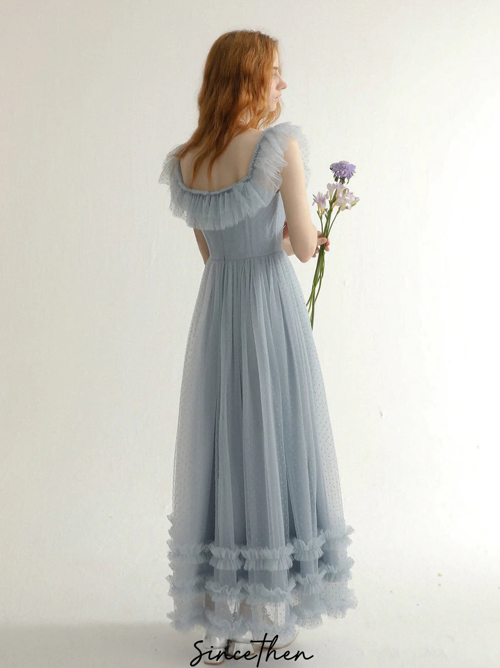 Fairy Ruffle Light Blue Tulle Dress
