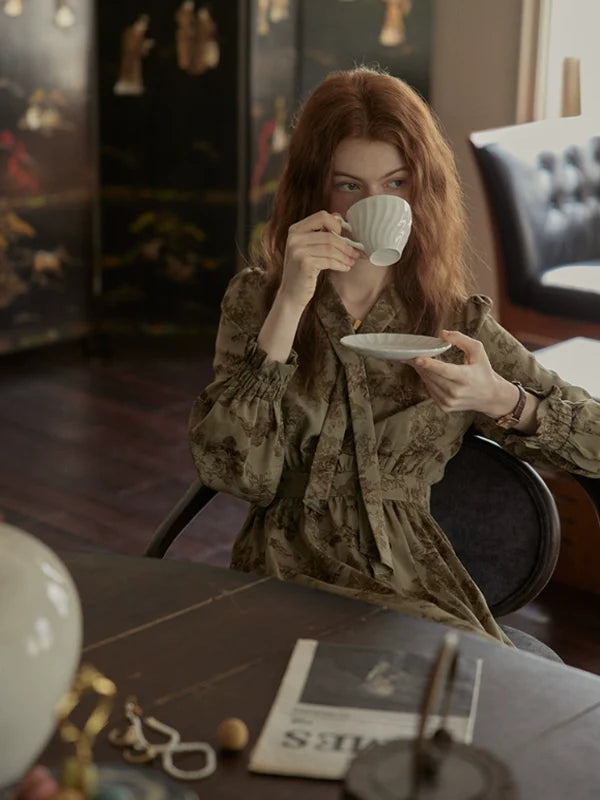 Vintage Floral Enchantress Dress