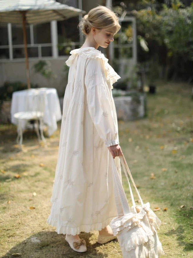 Cottagecore Garden Bloom Cotton Dress