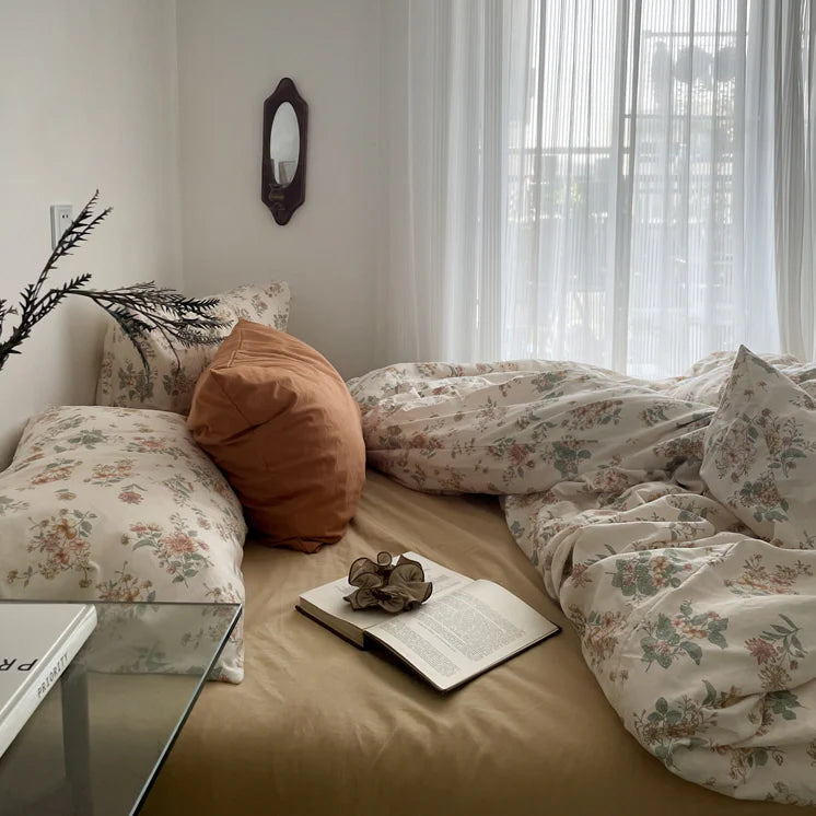 Rustic Floral Serenity Bedspread Set