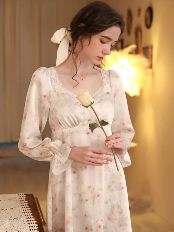 Elegant Rose Enchantment Nightgown