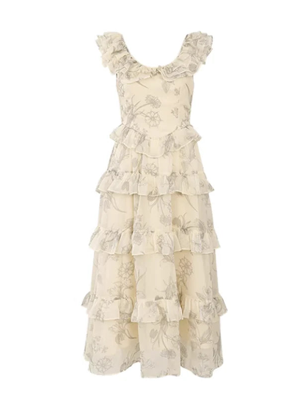 Sunlit Floral Whimsy Dress