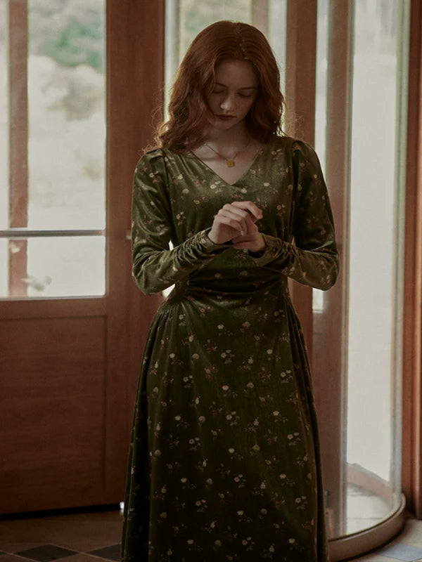 Deep Forest Elegance Dress