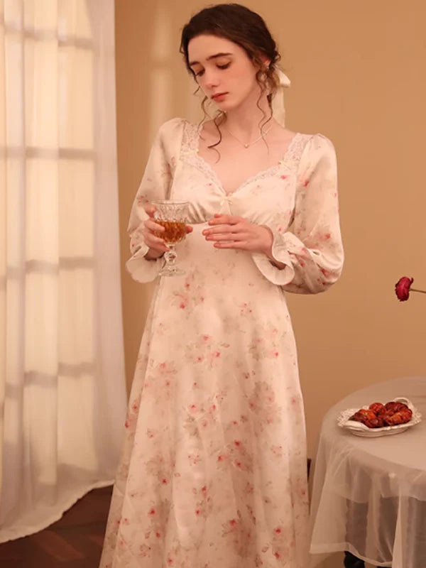 Elegant Rose Enchantment Nightgown