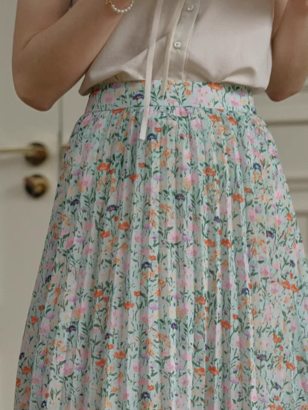 Ava's Floral Whisper Skirt