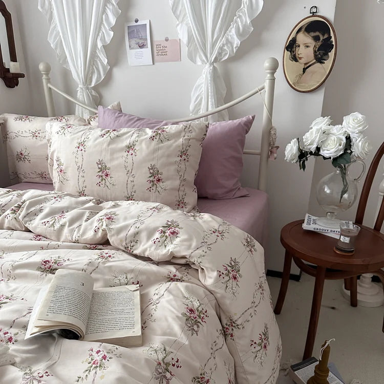 Blushing Rose Garden Bedding Set