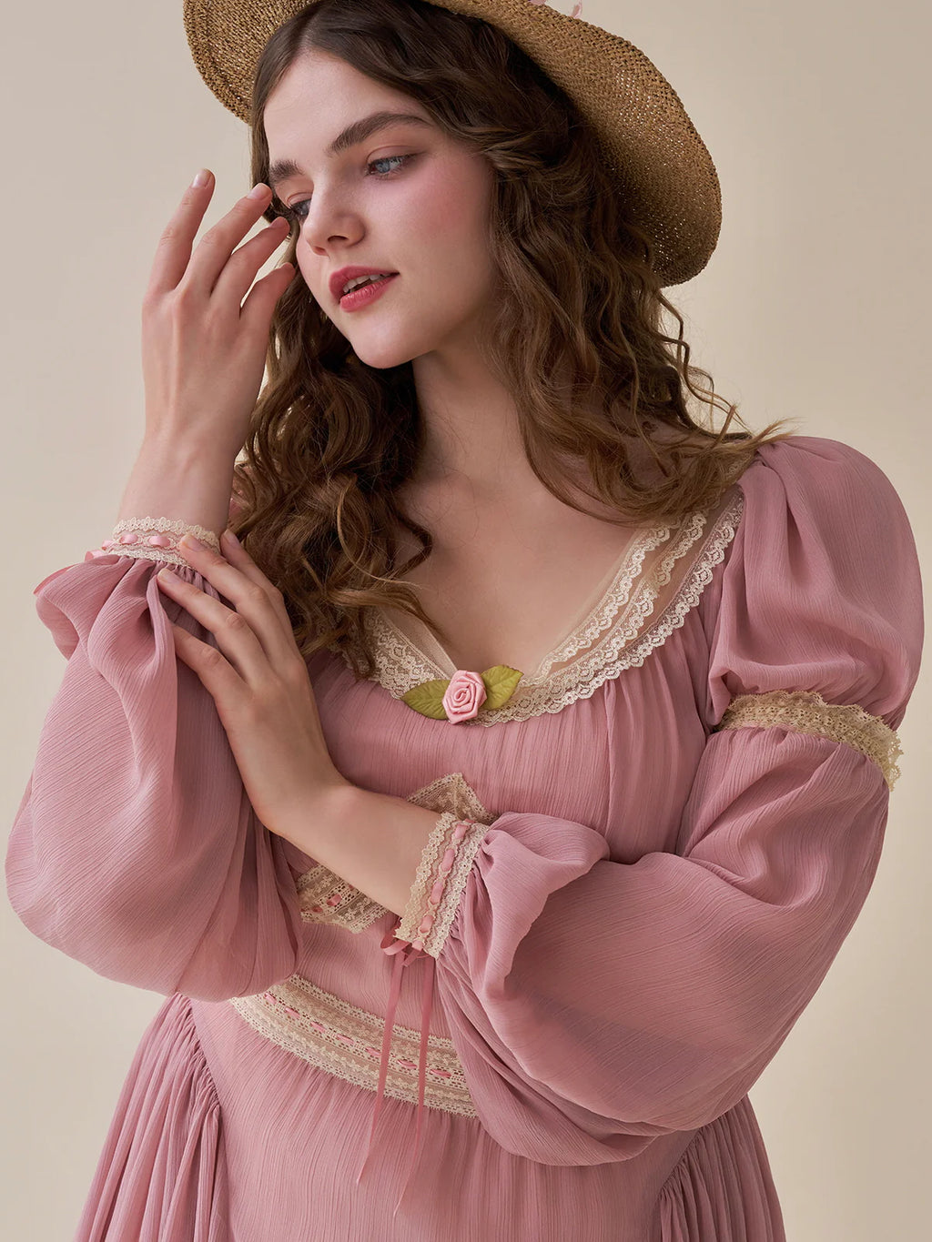 Rosewood Romance Vintage Lace Dress