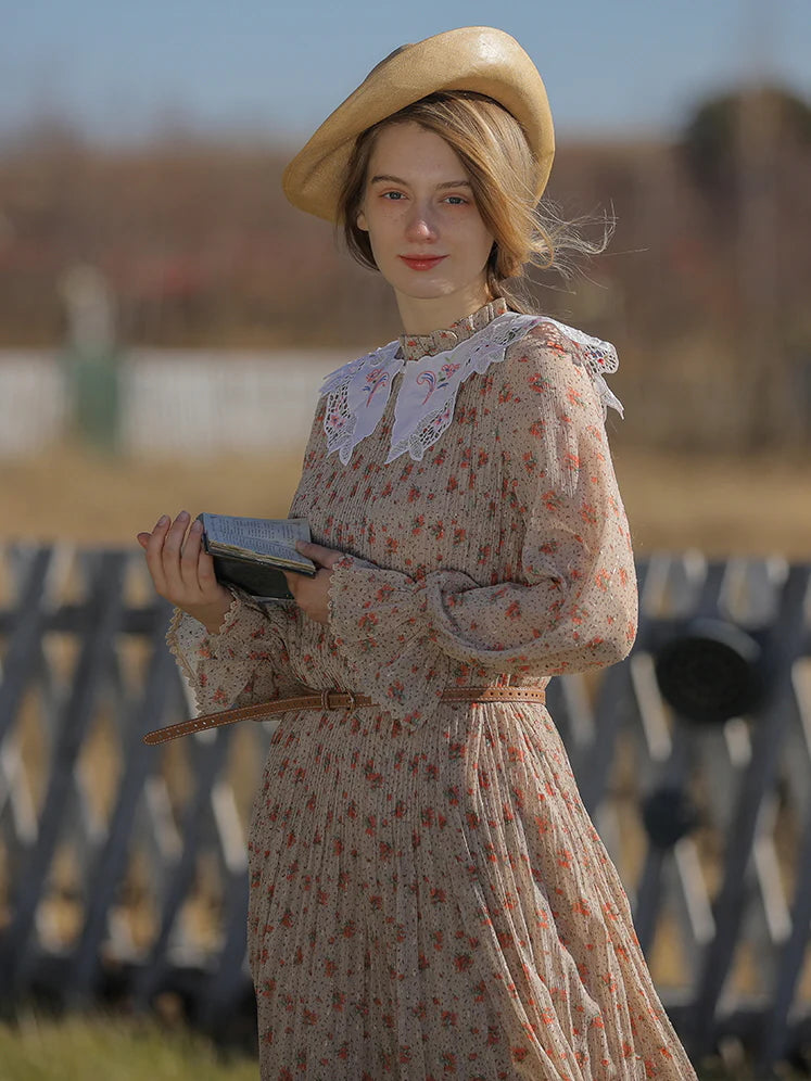 Floral Dream Chiffon Autumn Dress