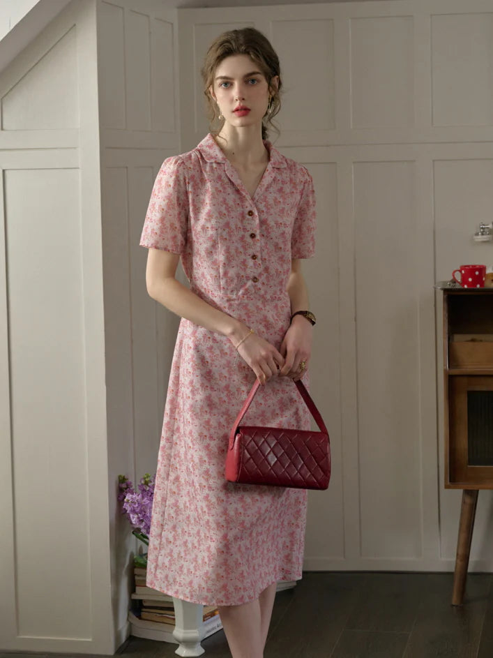 Blossom Collar Day Dress