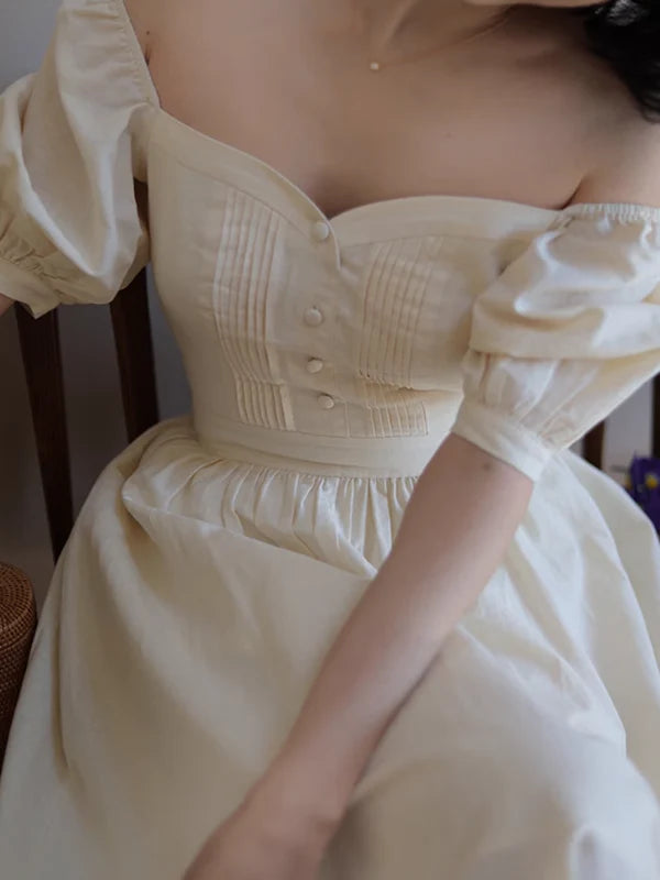 Vintage Elegance Midi Dress