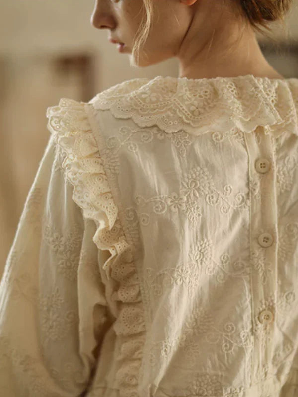 Sunlit Floral Lace Dress