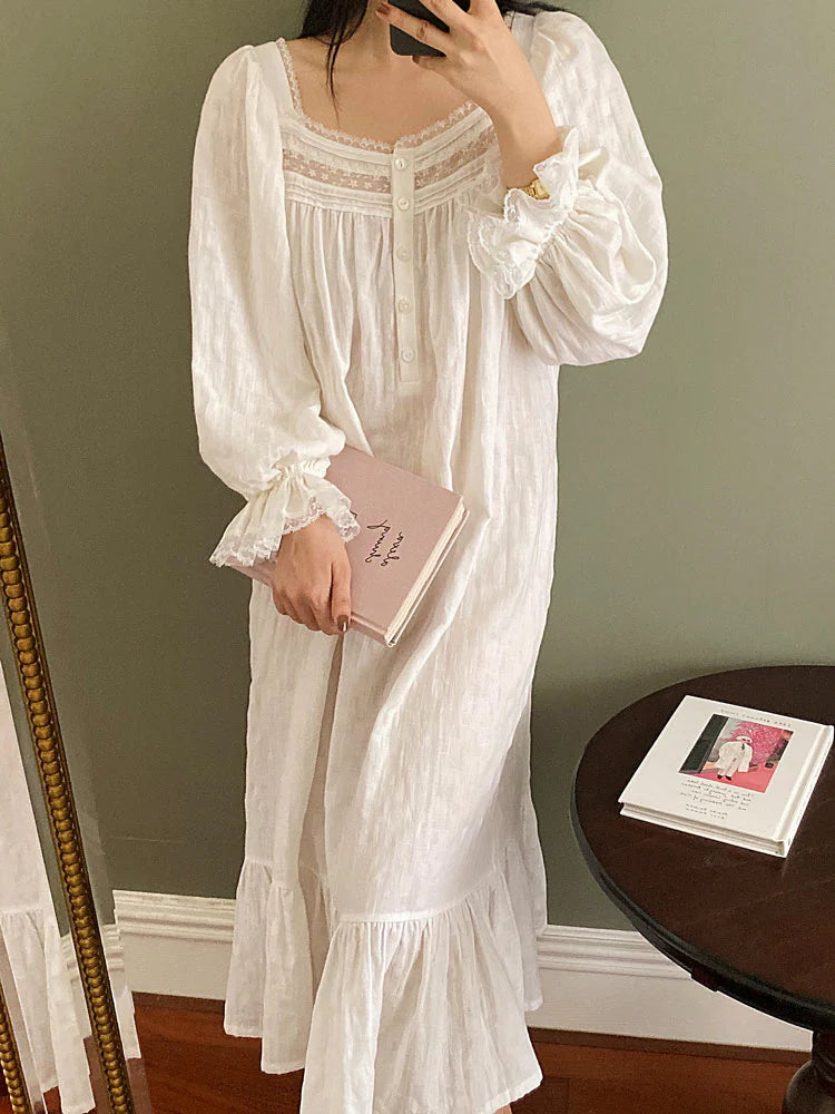 Vintage Cotton Romance Nightgown