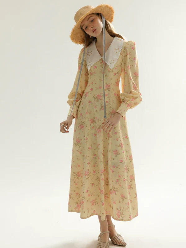 Yellow Spring Blossom Dress