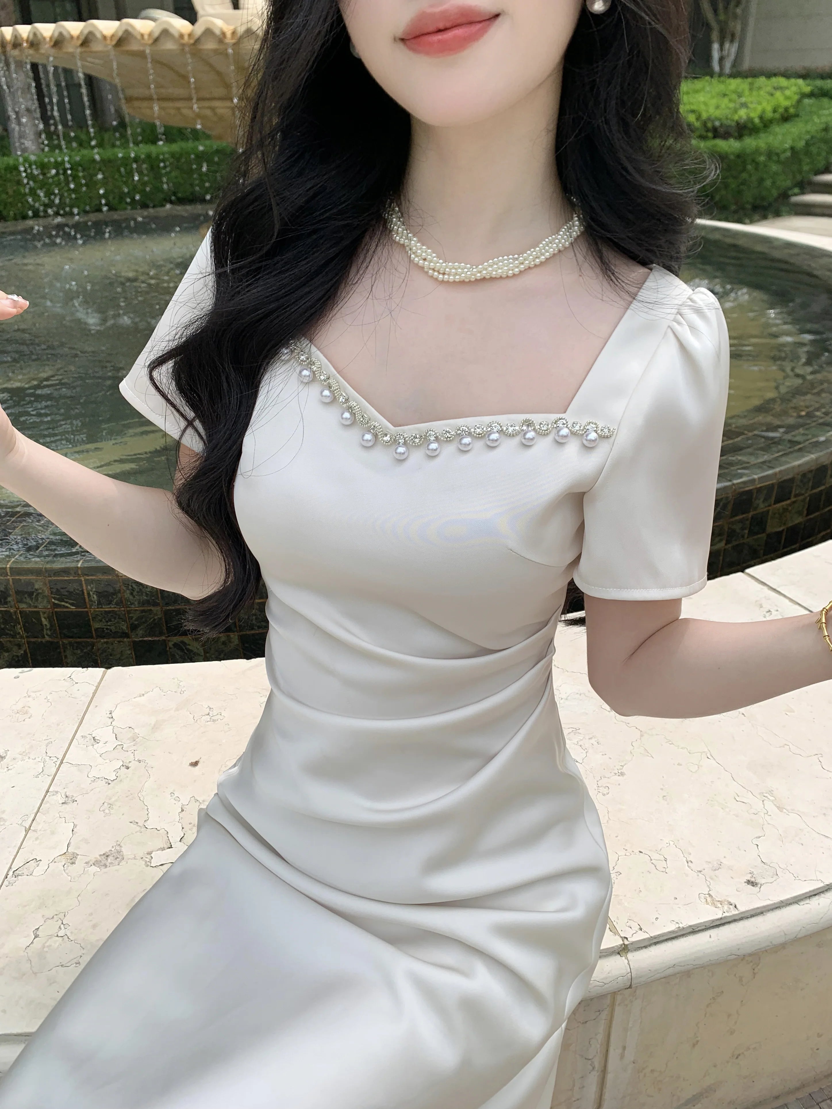 Timeless Elegance Princess White Dress