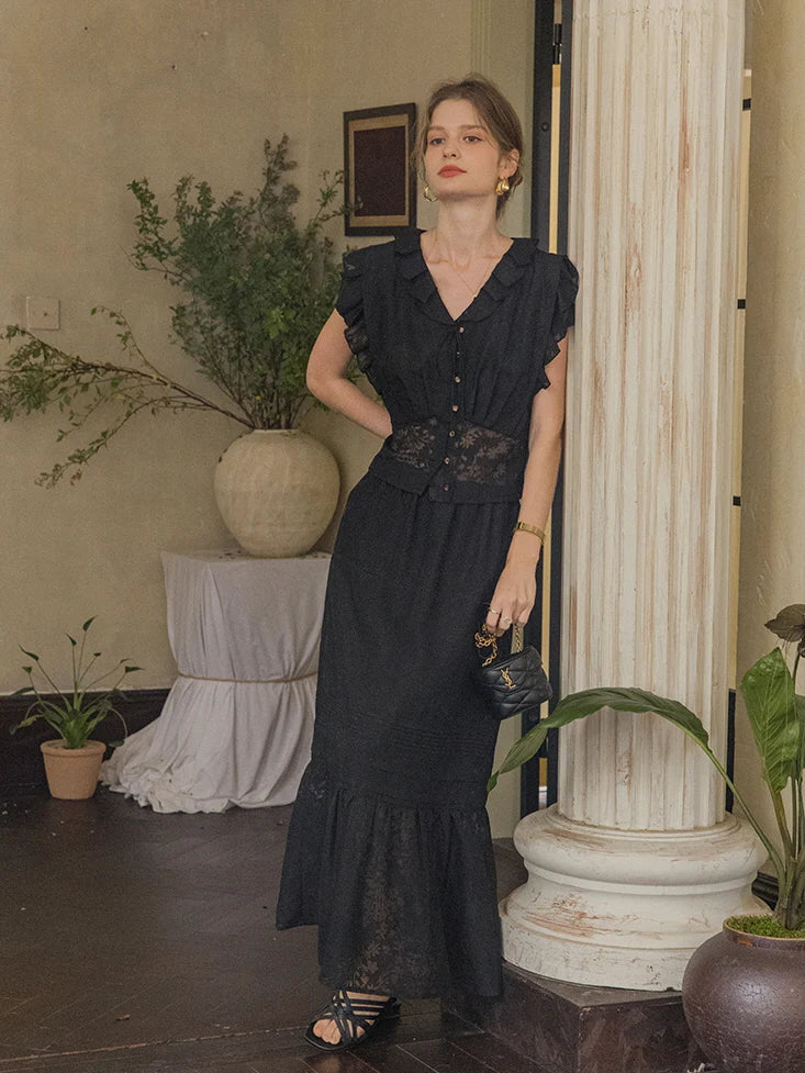 Lila's Midnight Bloom Skirt