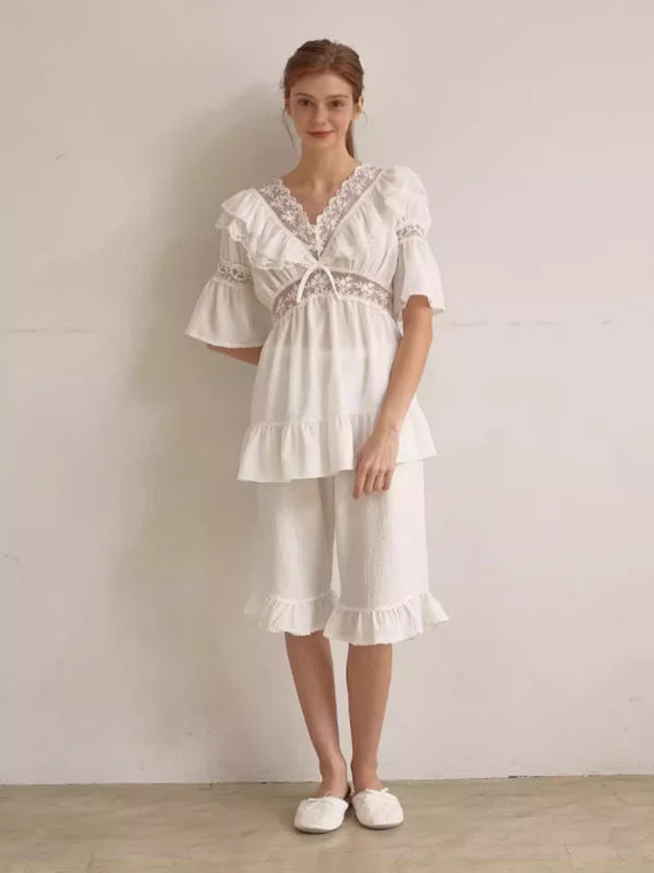 Romantic Lace Frill Pajama