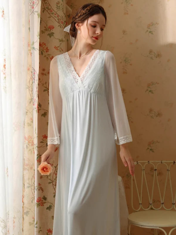 Whispering Rose Lace Nightgown