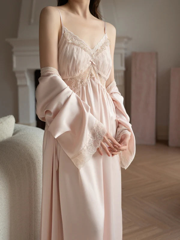 Lace Petal Princess Nightgown Set