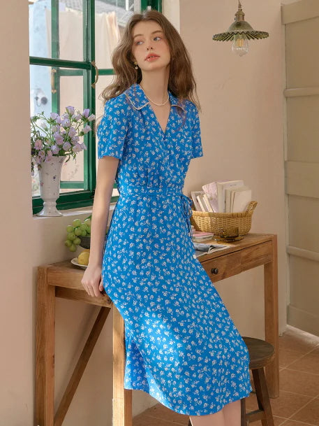 Blue Garden Stroll Dress