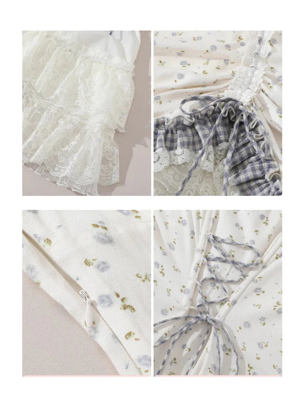 Ethereal Lace Coquette Dress