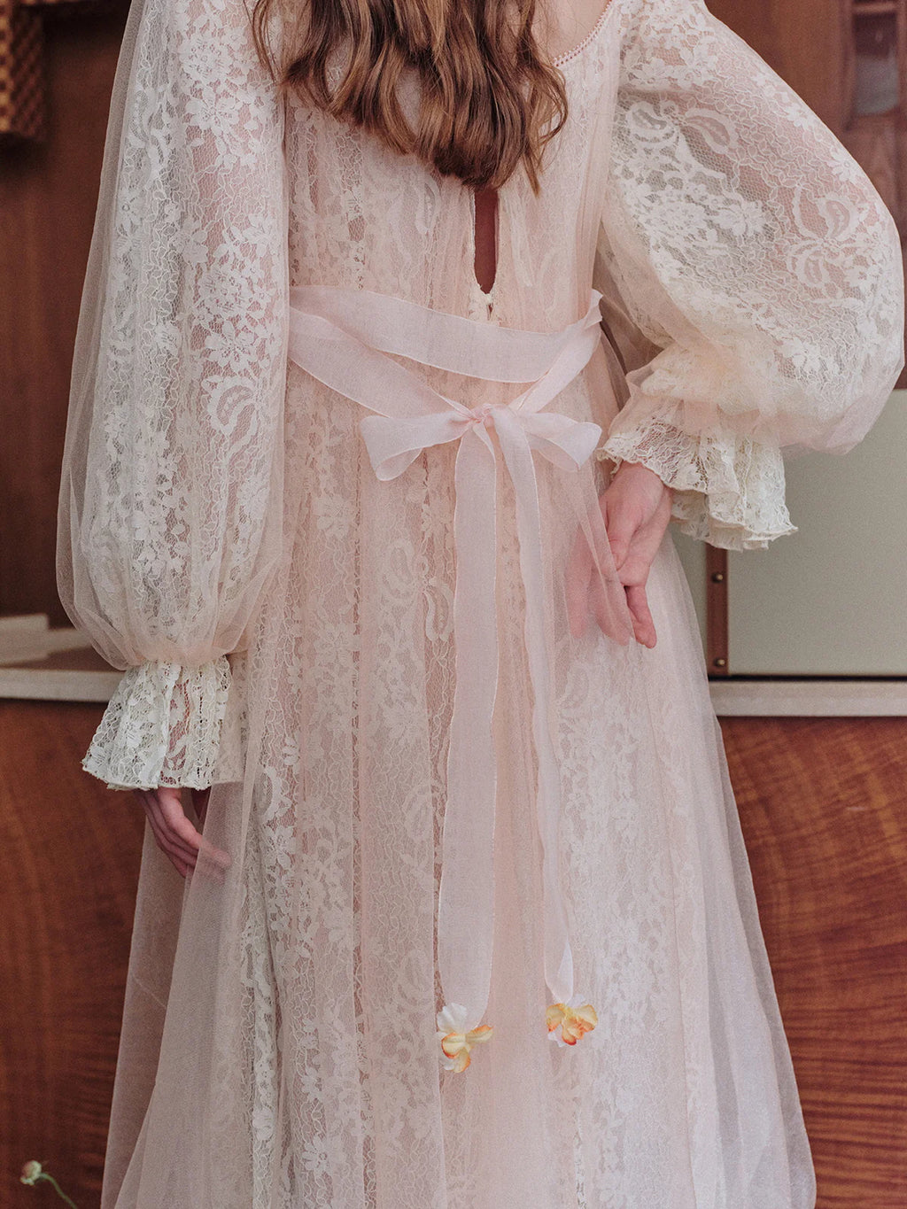 Sunset Blossom Lace Dress