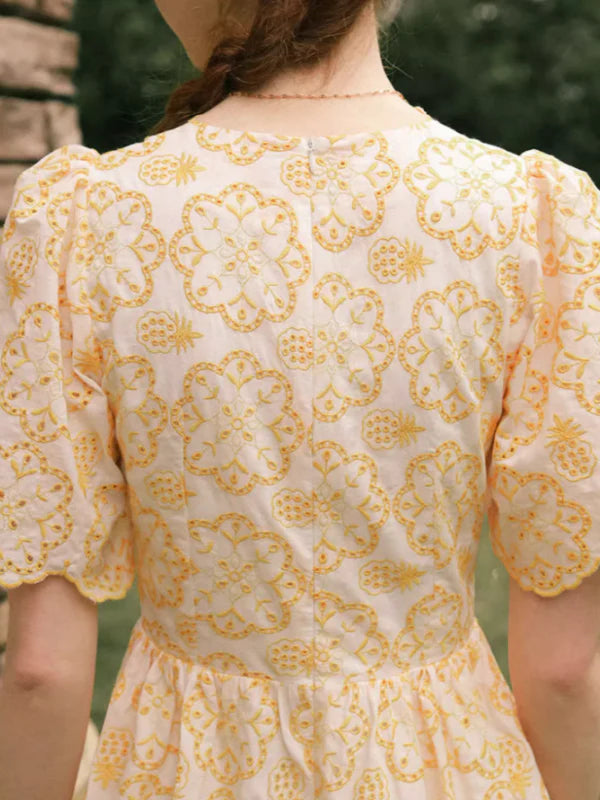 Sunlit Yellow Blossom Dress