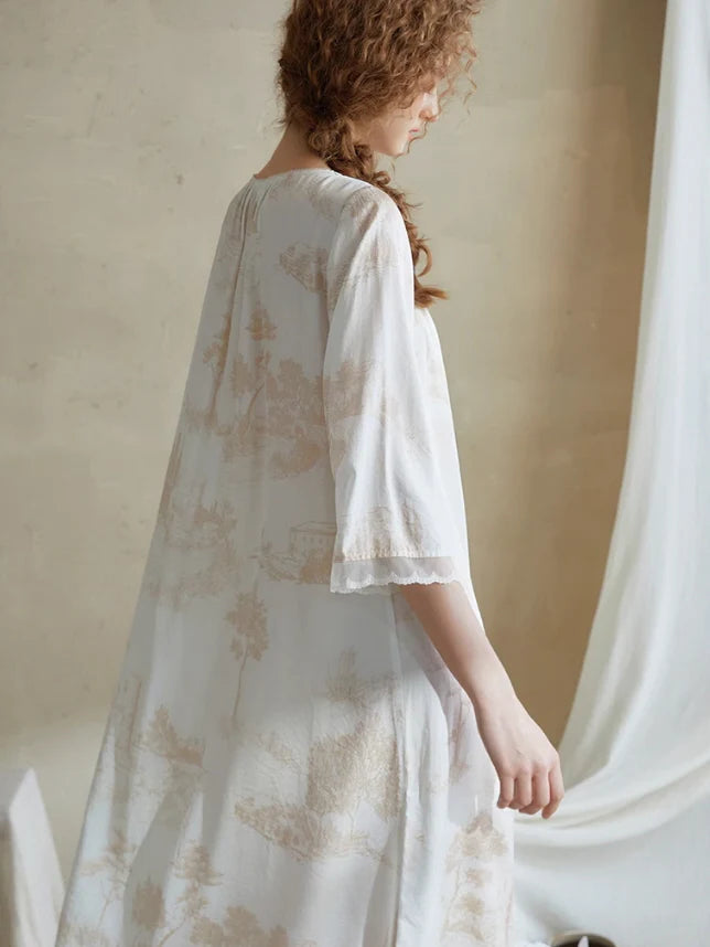 Timeless Reverie Toile Nightgown