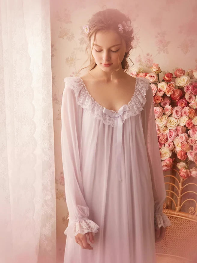 Ethereal Lace Romance Nightgown