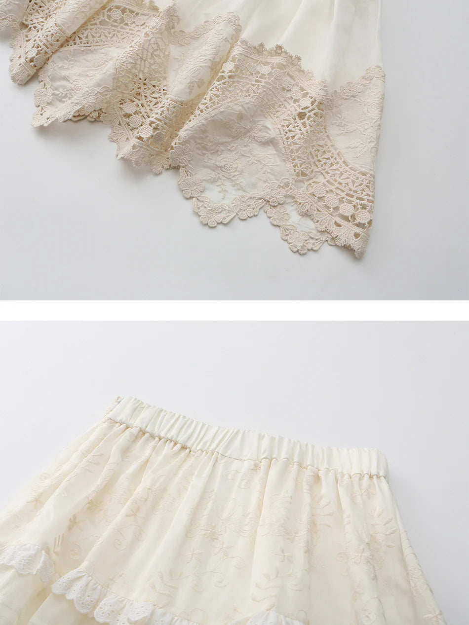Lucy's Vintage Lace Elegance Skirt