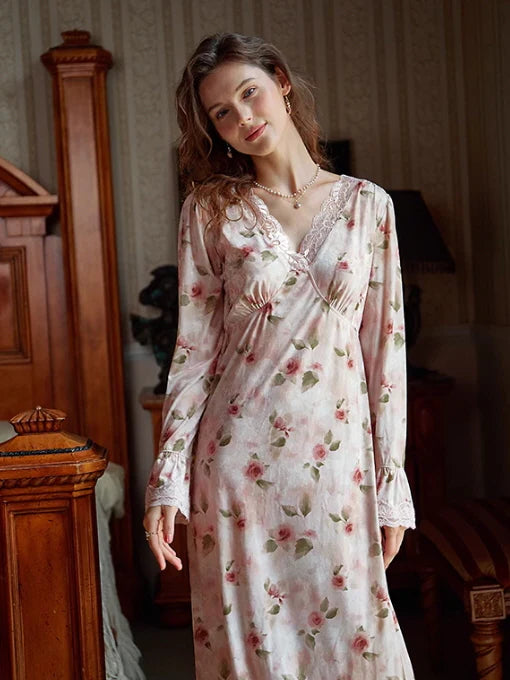 Velvet Rose Blossom Nightdress